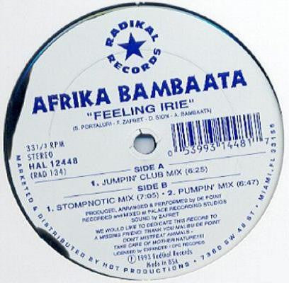 Afrika Bambaataa : Feeling Irie (12")