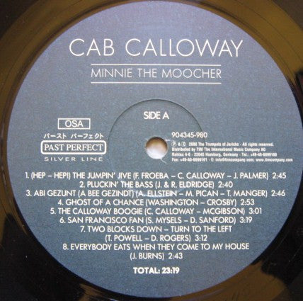 Cab Calloway : Minnie The Moocher (LP, Comp, Unofficial)