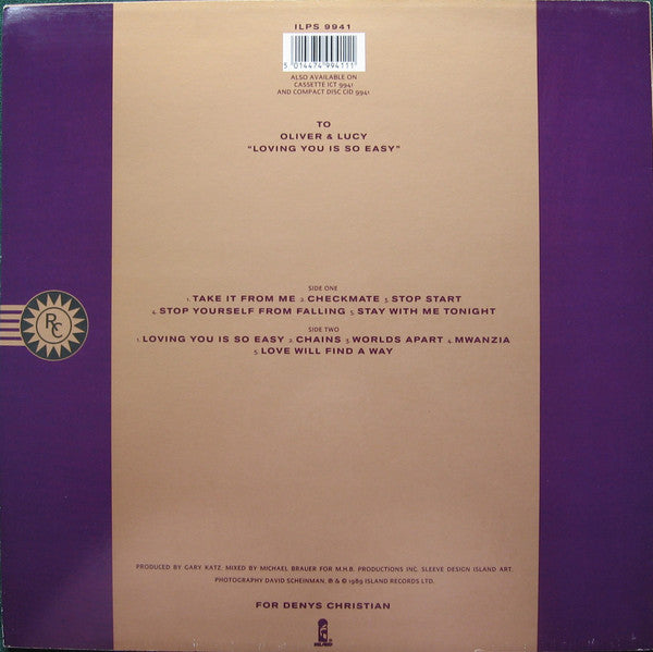 Roger Christian (2) : Checkmate (LP, Album)