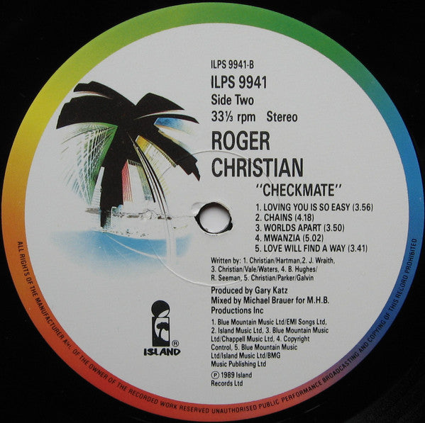 Roger Christian (2) : Checkmate (LP, Album)