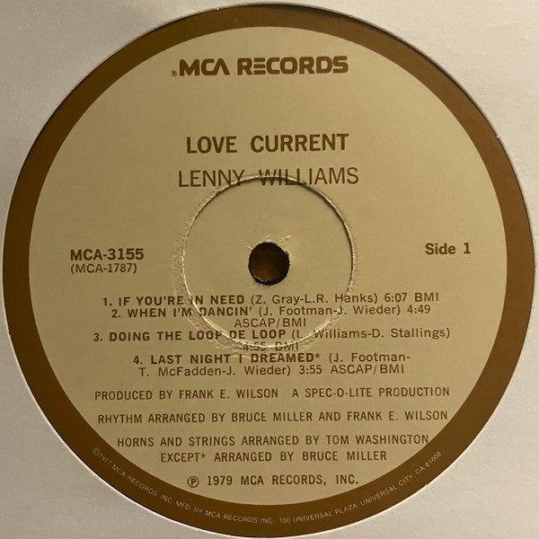 Lenny Williams : Love Current (LP, Album)