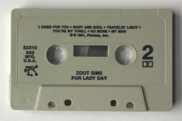 Zoot Sims : For Lady Day (Cass, Album)
