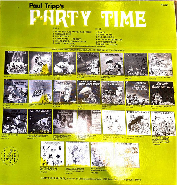 Paul Tripp : Paul Tripp's Party Time (LP, Album)