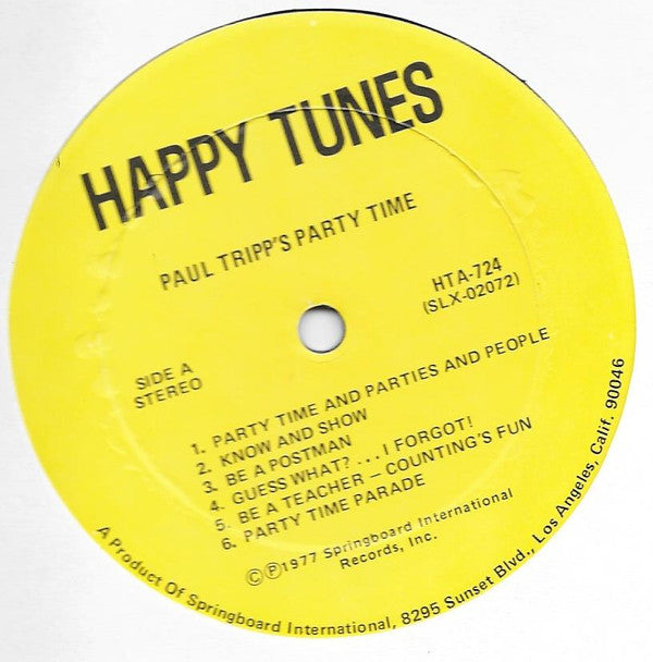 Paul Tripp : Paul Tripp's Party Time (LP, Album)