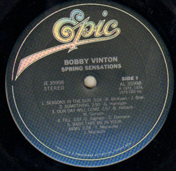 Bobby Vinton : Spring Sensations (LP, Comp)