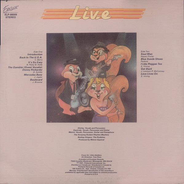 Shirley, Squirrely & Melvin* : Live (LP, Album)