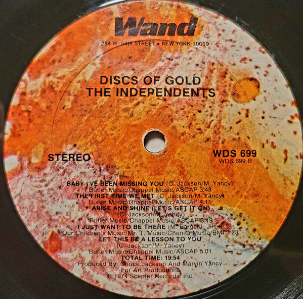 The Independents : Greatest Hits - Discs Of Gold (LP, Comp)
