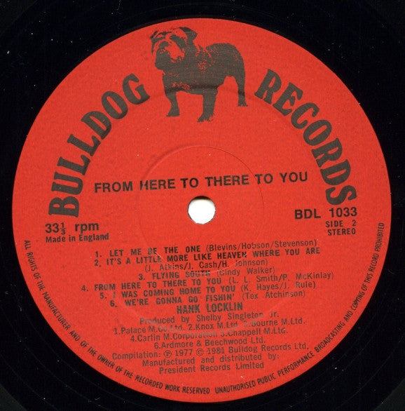 Hank Locklin : From Here To There To You (LP, Comp)