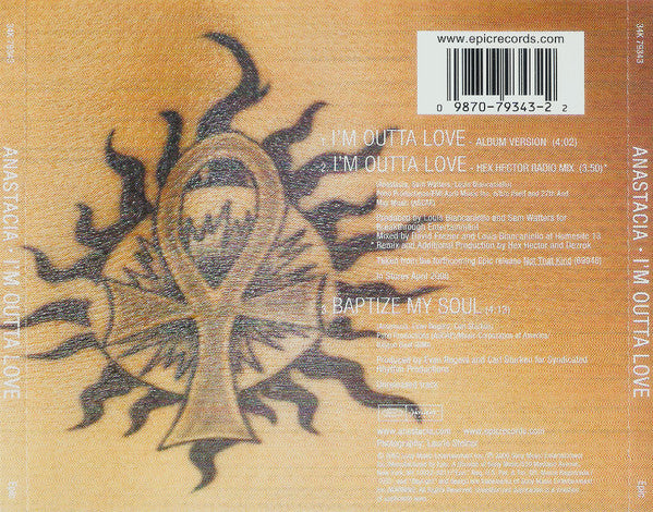 Anastacia : I'm Outta Love (CD, Single)