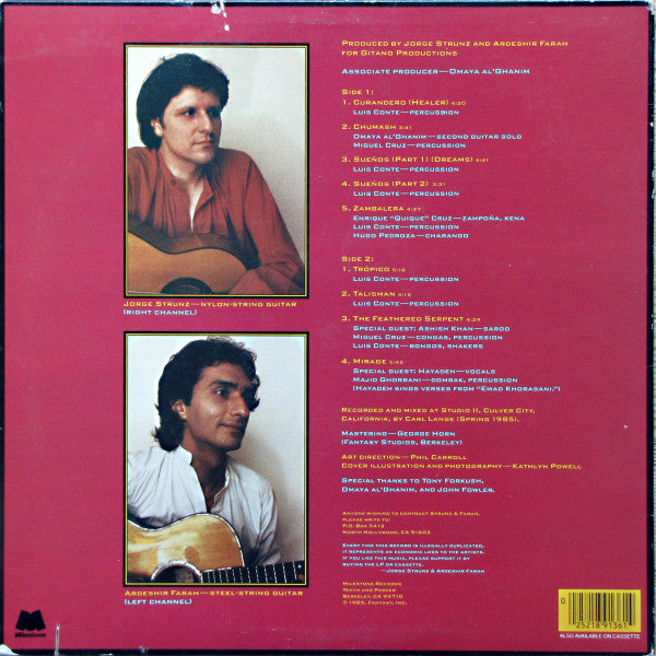 Jorge Strunz & Ardeshir Farah* : Guitarras (LP)