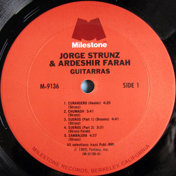 Jorge Strunz & Ardeshir Farah* : Guitarras (LP)