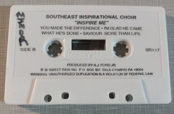 Southeast Inspirational Choir : Inspire Me (Cass, Album)
