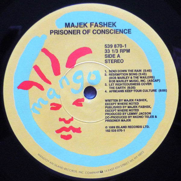 Majek Fashek : Prisoner Of Conscience (LP, Album)