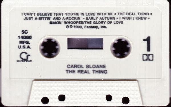 Carol Sloane : The Real Thing (Cass, Album, Dol)