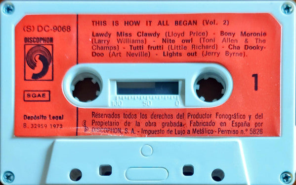 Various : This Is How It All Began Volume Two (Cass, Comp, RE)