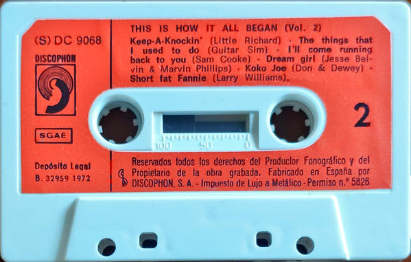 Various : This Is How It All Began Volume Two (Cass, Comp, RE)