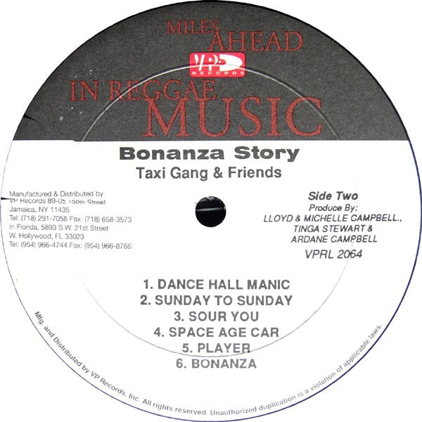 Taxi Gang & Friends* & Various : Bonanza Story (LP, Album)