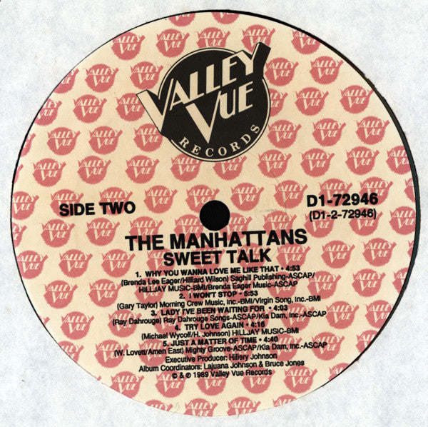 The Manhattans* : Sweet Talk (LP, Album)