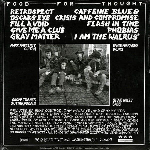 Gray Matter (2) : Food For Thought (LP, Album, RE)