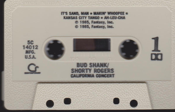 Bud Shank / Shorty Rogers : California Concert (Cass, Album)