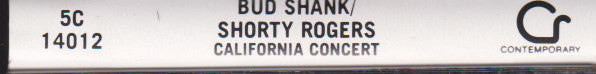 Bud Shank / Shorty Rogers : California Concert (Cass, Album)