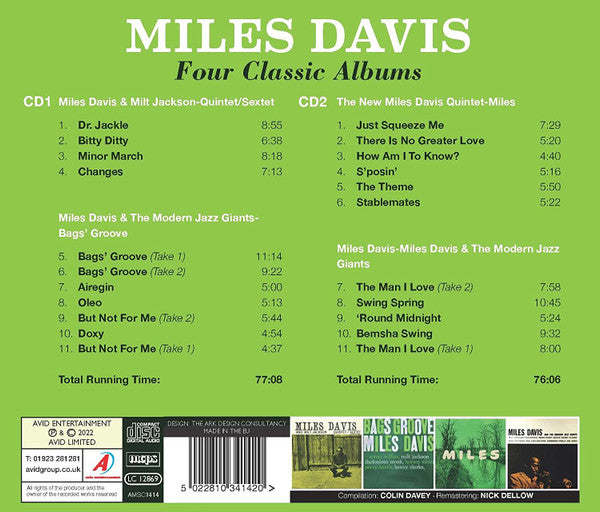 Miles Davis : Four Classic Albums (2xCD, Comp)