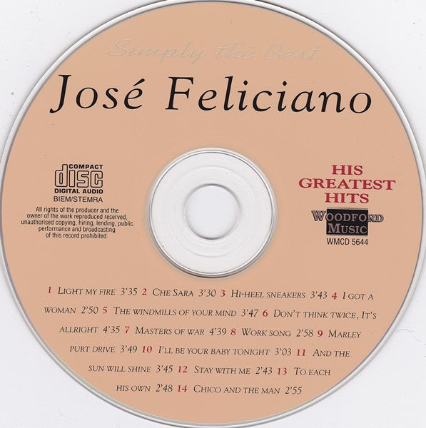 José Feliciano : Che Sara - His Greatest Hits (CD, Comp)