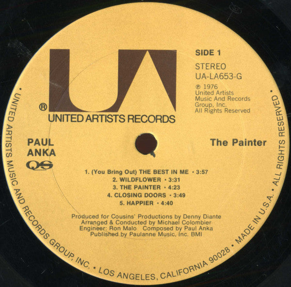 Paul Anka : The Painter (LP, Album, RE, CRC)