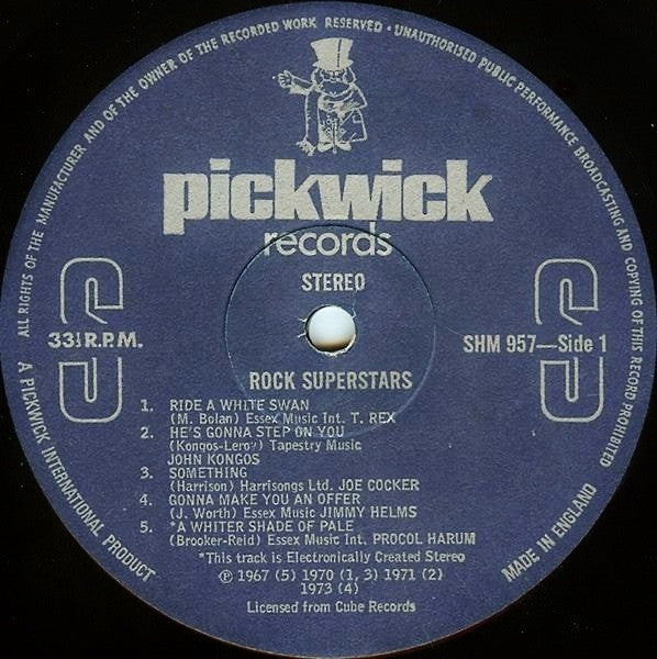 Various : Rock Superstars Vol.1 (LP, Comp)
