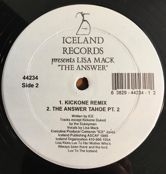 Lisa Mack : The Answer (12", EP)