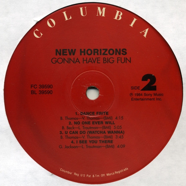 New Horizons (3) : Gonna Have Big Fun (LP, Album, RE)