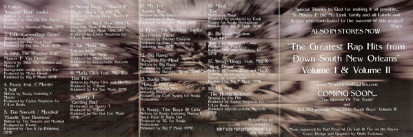 DJ Ro (5) Presents The Dirty South Boyz (2) : From The Swamps (CD, Comp)