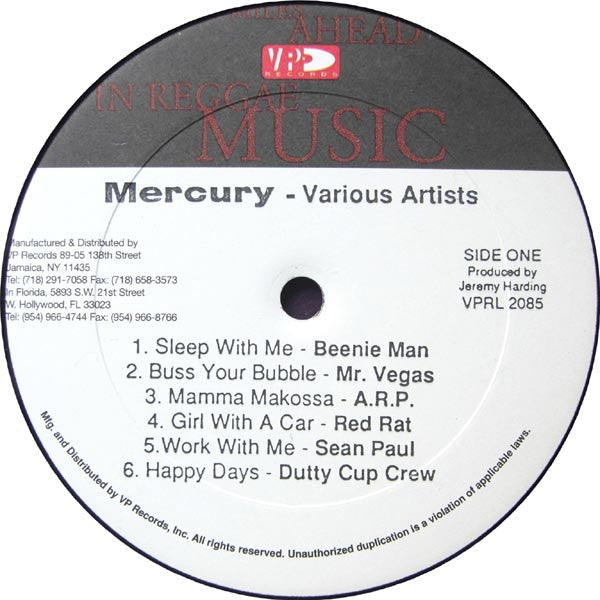 Various : Mercury (LP, Comp)