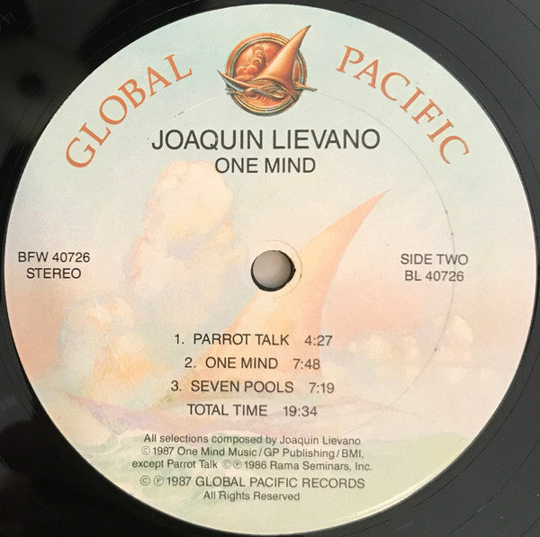 Joaquin Lievano* : One Mind (LP, Album)