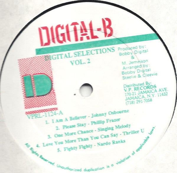 Various : Digital-B Selections Vol. 2 (LP, Comp)