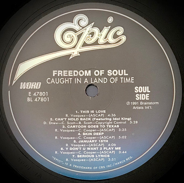 Freedom Of Soul : Caught In A Land Of Time (LP, Album)