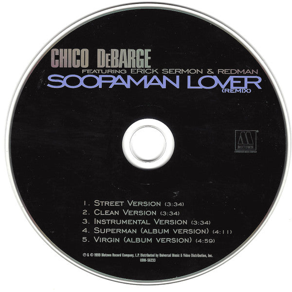 Chico DeBarge Featuring Erick Sermon & Redman : Soopaman Lover (Remix) (CD, Maxi)