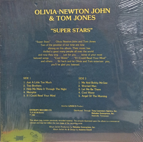 Olivia Newton-John & Tom Jones : Super Stars (LP, Comp)