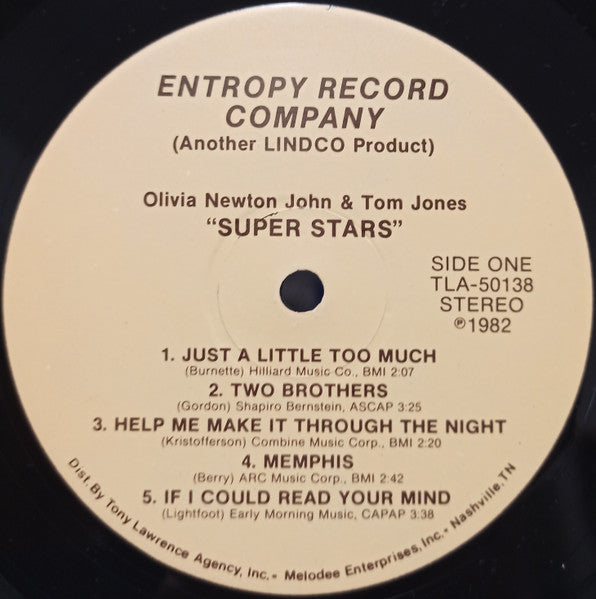 Olivia Newton-John & Tom Jones : Super Stars (LP, Comp)