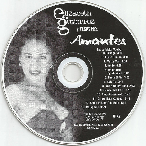 Elizabeth Gutierrez y Texas Fire : Amantes (CD, Album)