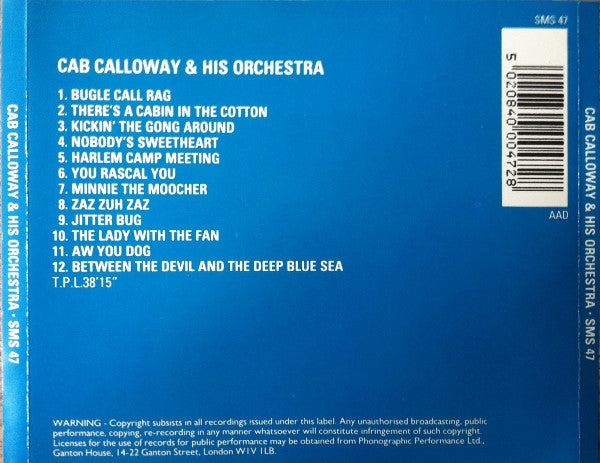 Cab Calloway And His Orchestra : Cab Calloway & His Orchestra (CD, Comp)