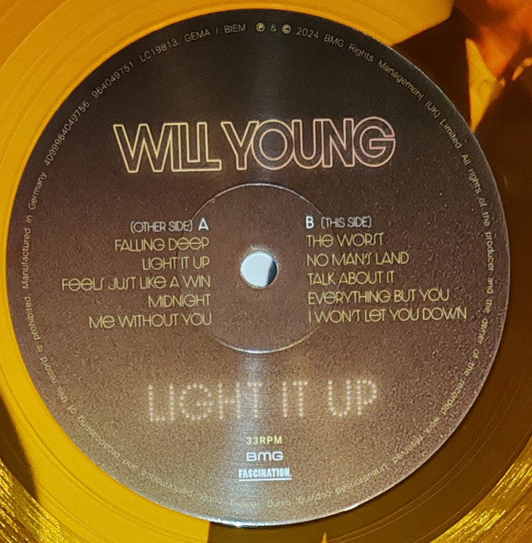 Will Young : Light It Up (LP, Album, Ltd, Tra)