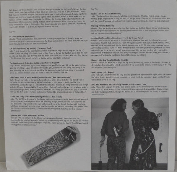 Sally Rogers & Claudia Schmidt : Closing The Distance (LP, Album)