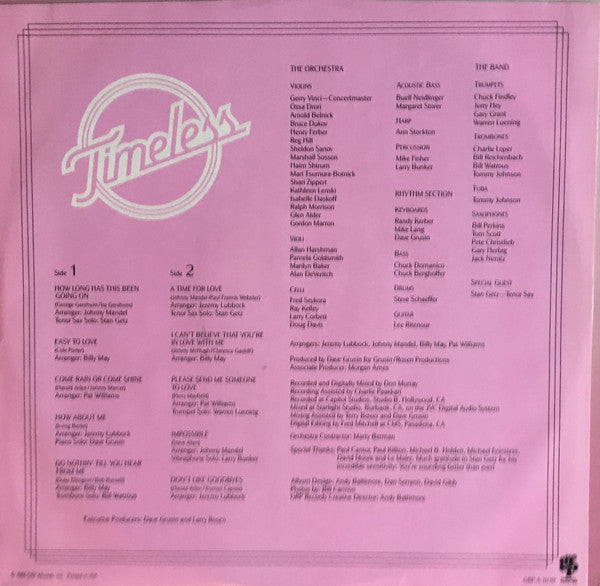 Diane Schuur : Timeless (LP, Album)