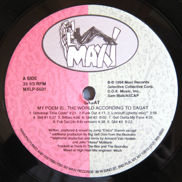 Sagat : My Poem Is... The World According To Sagat (LP, Album)