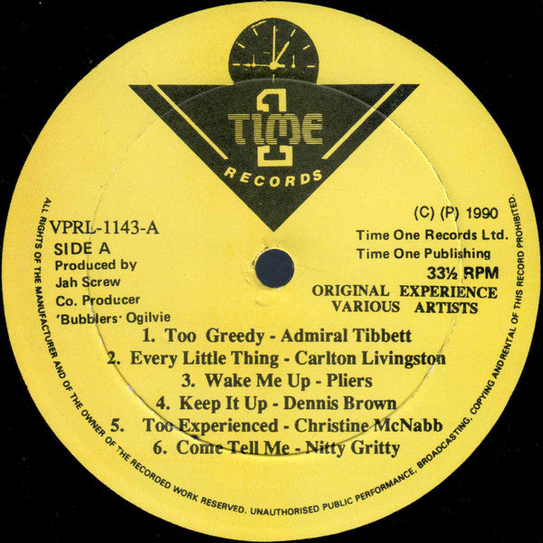 Various : Jah Screw Original Experience (LP, Comp)
