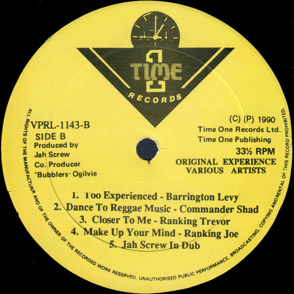 Various : Jah Screw Original Experience (LP, Comp)