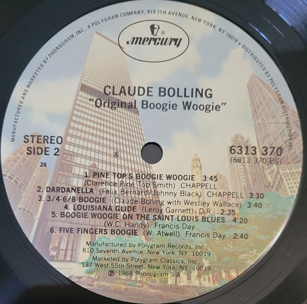 Claude Bolling : The Original Bolling Boogie (LP, Album, RE)