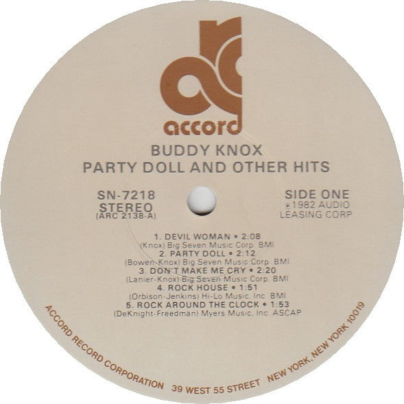 Buddy Knox : Party Doll And Other Hits (LP, Comp)