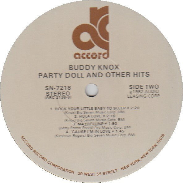 Buddy Knox : Party Doll And Other Hits (LP, Comp)